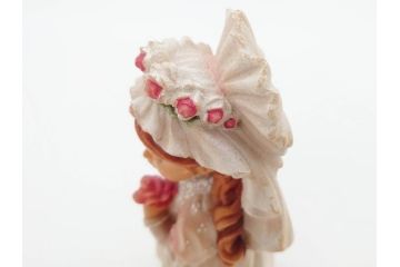 イタリア　ANRI(アンリ)　サラ&ケイ　結婚式　「With This Ring」　「To Love and to Cherish」　花嫁　花婿　大切な瞬間を切り取った様な木彫り人形2体(SarahKay、ウッドドール、置物)(R-069858)