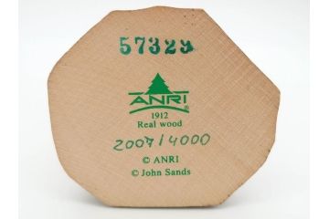 イタリア　ANRI(アンリ)　サラ&ケイ　結婚式　「With This Ring」　「To Love and to Cherish」　花嫁　花婿　大切な瞬間を切り取った様な木彫り人形2体(SarahKay、ウッドドール、置物)(R-069858)