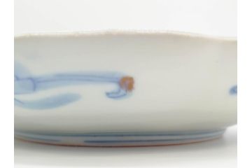 明治期　伊万里焼　錦手　金襴手　染錦　二重角富(角冨)　金彩　色絵　桃図　草花文　8寸皿　約25cm　煌びやかで豪華な絵付けの大皿3枚セット(深皿、和皿、和食器、八寸)(R-069861)