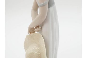 スペイン　リヤドロ　LLADRO　2005 EVENTS CREATION　思い出の丘　クリスマスツリー　優しい色合いと雰囲気が素敵なフィギュリン2点セット(陶器人形、置物、オブジェ、女の子)(R-069866)