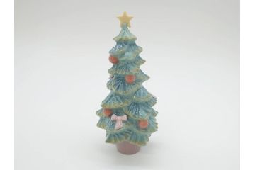 スペイン　リヤドロ　LLADRO　2005 EVENTS CREATION　思い出の丘　クリスマスツリー　優しい色合いと雰囲気が素敵なフィギュリン2点セット(陶器人形、置物、オブジェ、女の子)(R-069866)