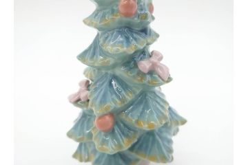 スペイン　リヤドロ　LLADRO　2005 EVENTS CREATION　思い出の丘　クリスマスツリー　優しい色合いと雰囲気が素敵なフィギュリン2点セット(陶器人形、置物、オブジェ、女の子)(R-069866)