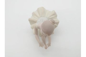 スペイン　リヤドロ　LLADRO　リトルバレリーナ　出番前　くつろぎ　しなやかなフォルムで優美な印象のフィギュリン2体(バレエ、陶器人形、置物、オブジェ)(R-069867)