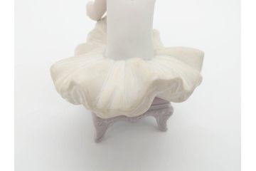 スペイン　リヤドロ　LLADRO　リトルバレリーナ　出番前　くつろぎ　しなやかなフォルムで優美な印象のフィギュリン2体(バレエ、陶器人形、置物、オブジェ)(R-069867)
