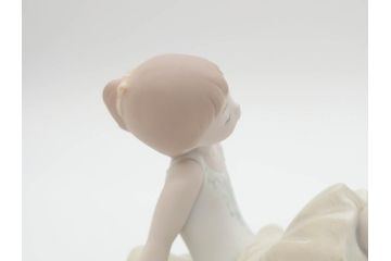 スペイン　リヤドロ　LLADRO　リトルバレリーナ　出番前　くつろぎ　しなやかなフォルムで優美な印象のフィギュリン2体(バレエ、陶器人形、置物、オブジェ)(R-069867)