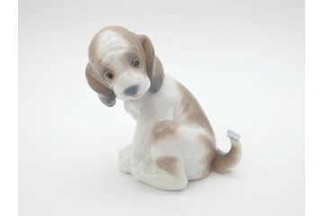 スペイン　リヤドロ　LLADRO　マイフレンド　ニューフレンド　表情豊かで可愛らしいフィギュリン2体(犬、蝶、カタツムリ、陶器人形、置物、オブジェ)(R-069868)