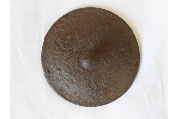 岩手南部　味わい深い雰囲気漂う風炉・乃富・五徳3点セット(茶道具、盛耕堂?、茶器、風炉、釜)(R-069871)