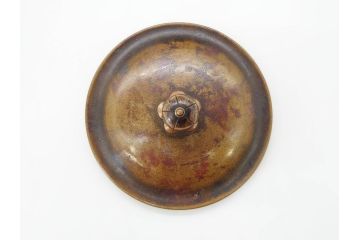 時代物　貫禄ある佇まいが目を惹く茶釜(茶道具、煎茶道具、風呂釜、霰、あられ、共箱付き)(R-069887)