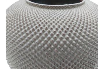 時代物　貫禄ある佇まいが目を惹く茶釜(茶道具、煎茶道具、風呂釜、霰、あられ、共箱付き)(R-069887)