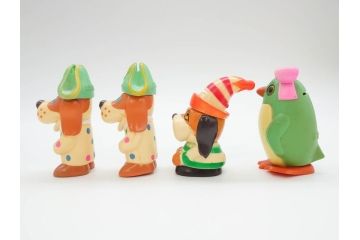 三井　三菱　三和　常陽　協和　東京信用　富士　住友信託　E.S.&A.　野球坊や　シンドバットの冒険　とんでけブッチー　貯金箱18点(銀行フィギュア、人形、ソフビ、ノベルティー、白鳥、犬、ミッキーマウス、デール、置物)(R-069888)