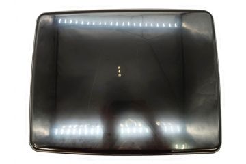 輪島塗　路幸作　鳳凰唐草蒔絵　木製　漆器　煌びやかで上品な黒蝋色広蓋(お盆、トレー、花唐草、和食器、共箱付き)(R-069892)