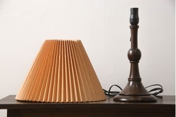 ビンテージ照明　松本民芸家具　和紙傘が情緒溢れるA型スタンド(シェード、テーブルスタンド、卓上照明、テーブルライト、ヴィンテージ)(R-069900)