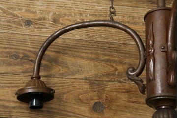 和製アンティーク　大正ロマンの雰囲気漂う古い洋館の3灯シャンデリア　(R-069901)