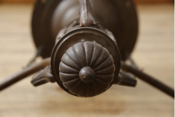 和製アンティーク　大正ロマンの雰囲気漂う古い洋館の3灯シャンデリア　(R-069901)