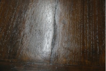 和製ビンテージ　重厚感ある金具が立派なアンティーク調の車箪笥　(R-069907)