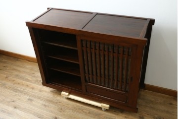 中古 上質な和の空間を演出する水屋箪笥サイドボード　(R-069921)