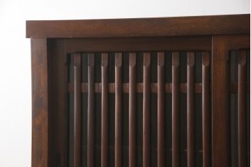 中古 上質な和の空間を演出する水屋箪笥サイドボード(サイドキャビネット、収納棚、戸棚、下駄箱)(R-069921)