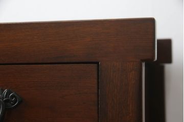 中古　上質な和の空間を演出する水屋箪笥サイドボード(サイドキャビネット、収納棚、戸棚、食器棚、茶箪笥)(R-069922)