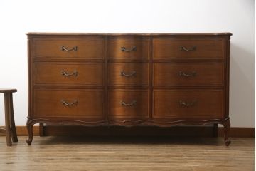 中古　美品　DREXEL HERITAGE(ドレクセルヘリテイジ)　Touraine(ツーレイン)　エレガントな雰囲気が魅力的なチェスト(サイドボード、サイドチェスト、引き出し)(定価約49万円)(R-069939)