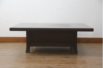 中古　美品　九州民芸家具　小ぶりで使いやすい囲炉裏テーブル(火鉢、ローテーブル、座卓)(R-069942)