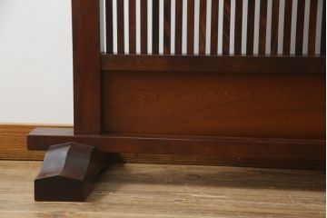 中古　美品　特大!!　九州民芸家具　和の趣溢れる佇まいが魅力の衝立て(つい立て、衝い立て、パーテーション、仕切り、店舗什器)(R-069947)