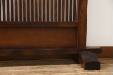 中古　美品　特大!!　九州民芸家具　和の趣溢れる佇まいが魅力の衝立て(つい立て、衝い立て、パーテーション、仕切り、店舗什器)(R-069947)