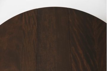 中古　美品　九州民芸家具　大人の落ち着きのある空間づくりにおすすめの小さなバタフライサイドテーブル(バタフライテーブル、ラウンドテーブル、ゲートレッグテーブル、ダイニングテーブル、丸テーブル、食卓、2人掛け、二人掛け)(R-069948)
