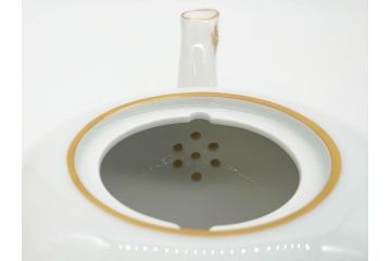 ドイツ　マイセン　Meissen　ベーシックフラワー　二つ花　花の装飾が素敵なティーポット(洋食器)(R-069961)