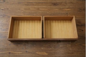 中古　美品　神戸元町欧風家具メープル不二屋製　マホガニー材の高級キャビネット(収納棚、戸棚)(R-069966)