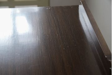 中古　美品　神戸元町欧風家具メープル不二屋製　マホガニー材の高級キャビネット(収納棚、戸棚)(R-069966)