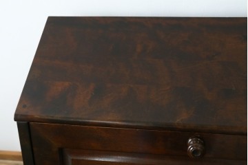 中古　北海道民芸家具　シンプルなデザインが魅力のライティングビューロー　(R-069967)