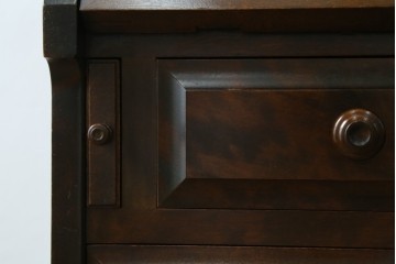 中古　北海道民芸家具　シンプルなデザインが魅力のライティングビューロー　(R-069967)