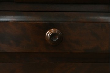 中古　北海道民芸家具　シンプルなデザインが魅力のライティングビューロー　(R-069967)