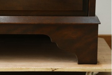 中古　北海道民芸家具　シンプルなデザインが魅力のライティングビューロー　(R-069967)