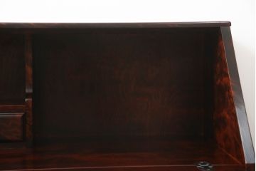 中古　美品　国産民芸家具　上品な雰囲気漂うライティングビューロー(文机、ワークデスク、簿記机、在宅用、在宅ワーク用)(R-069969)