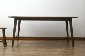 中古　美品　永田良介商店　神戸洋家具　オーク材　和洋どちらの空間にもおすすめのダイニングテーブル(ワークデスク、在宅ワーク、在宅用、作業台、4人掛け、4P)(R-069977)