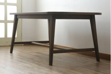中古　美品　永田良介商店　神戸洋家具　オーク材　和洋どちらの空間にもおすすめのダイニングテーブル(ワークデスク、在宅ワーク、在宅用、作業台、4人掛け、4P)(R-069977)