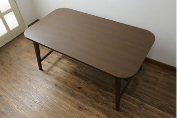 中古　美品　永田良介商店　神戸洋家具　オーク材　和洋どちらの空間にもおすすめのダイニングテーブル(ワークデスク、在宅ワーク、在宅用、作業台、4人掛け、4P)(R-069977)
