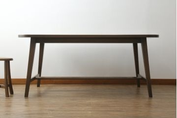 中古　美品　永田良介商店　神戸洋家具　オーク材　和洋どちらの空間にもおすすめのダイニングテーブル(ワークデスク、在宅ワーク、在宅用、作業台、4人掛け、4P)(R-069977)