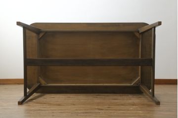 中古　美品　永田良介商店　神戸洋家具　オーク材　和洋どちらの空間にもおすすめのダイニングテーブル(ワークデスク、在宅ワーク、在宅用、作業台、4人掛け、4P)(R-069977)