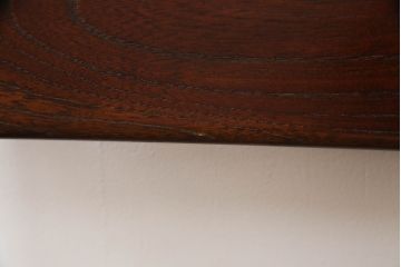 中古　九州民芸家具　上質な雰囲気漂う肘掛付き座椅子(座いす、座イス)(R-069978)