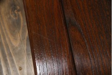 中古　九州民芸家具　上質な雰囲気漂う肘掛付き座椅子(座いす、座イス)(R-069978)