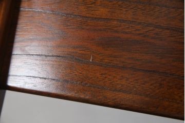 中古　九州民芸家具　上質な雰囲気漂う肘掛付き座椅子(座いす、座イス)(R-069978)
