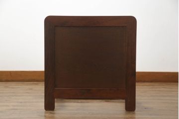 中古　九州民芸家具　上質な雰囲気漂う肘掛付き座椅子(座いす、座イス)(R-069978)