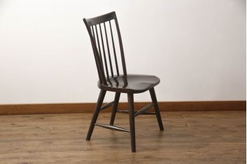 中古　松本民芸家具　シンプルで上品な佇まいのNC型チェア(ダイニングチェア、椅子、イス、板座チェア)(R-069987)