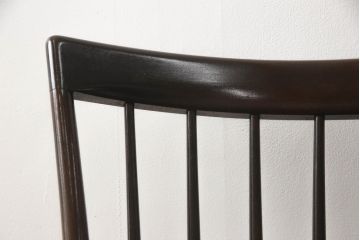 中古　松本民芸家具　シンプルで上品な佇まいのNC型チェア(ダイニングチェア、椅子、イス、板座チェア)(R-069987)