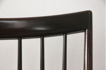 中古　松本民芸家具　シンプルで上品な佇まいのNC型チェア(ダイニングチェア、椅子、イス、板座チェア)(R-069987)