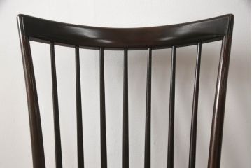 中古　松本民芸家具　シンプルで上品な佇まいのNC型チェア(ダイニングチェア、椅子、イス、板座チェア)(R-069987)