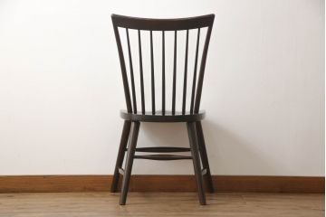 中古　松本民芸家具　シンプルで上品な佇まいのNC型チェア(ダイニングチェア、椅子、イス、板座チェア)(R-069987)