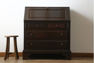 中古　美品　松本民芸家具　気品溢れる佇まいが魅力的なライティングビューロー(簿記机、在宅ワーク、在宅用ワークデスク)(R-069988)